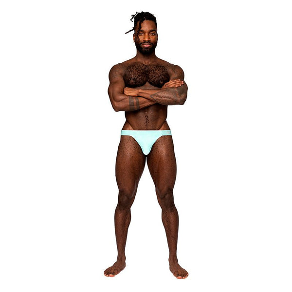 Male Power Easy Breezy Thong Sleeve Aqua S/M - Royal Sins