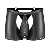 Male Power Fetish Poseidon Chap - Style Short Black L/XL - Royal Sins