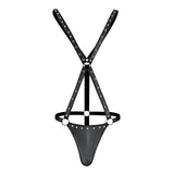 Male Power Fetish Warrior Criss - Cross Body Harness Black S/M - Royal Sins