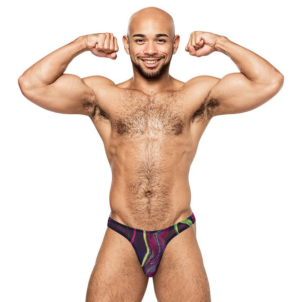 Male Power Galactic Bong Thong Print L/XL - Royal Sins