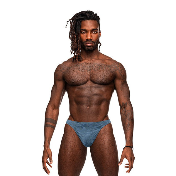 Male Power Inter - Mingle Bong V Thong Blue L/XL - Royal Sins