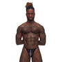 Male Power Landing Strip Micro Thong Black S/M - Royal Sins