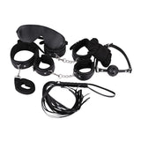 Male Power Leather 7 - Pack Lite Bondage Set Black - Royal Sins