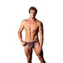 Male Power Love Star Thong with Ring Purple L/XL - Royal Sins