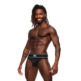 Male Power Modal Rib Bong Thong Black L/XL - Royal Sins