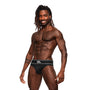 Male Power Modal Rib Bong Thong Black L/XL - Royal Sins