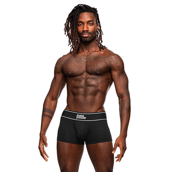 Male Power Modal Rib Pouch Short Black S - Royal Sins