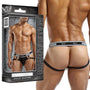 Male Power Peep Show Jock Ring Small/Medium (Black) - Royal Sins