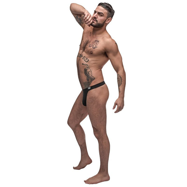 Male Power Pure Comfort Modal Bong Thong Black SM - Royal Sins