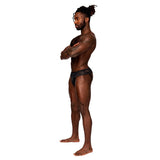 Male Power Sassy Lace Skirt Jock Black S/M - Royal Sins