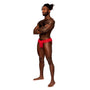 Male Power Sassy Lace Skirt Jock Red L/XL - Royal Sins