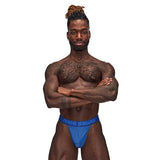 Male Power Sexagon Micro V Thong Royal L/XL - Royal Sins