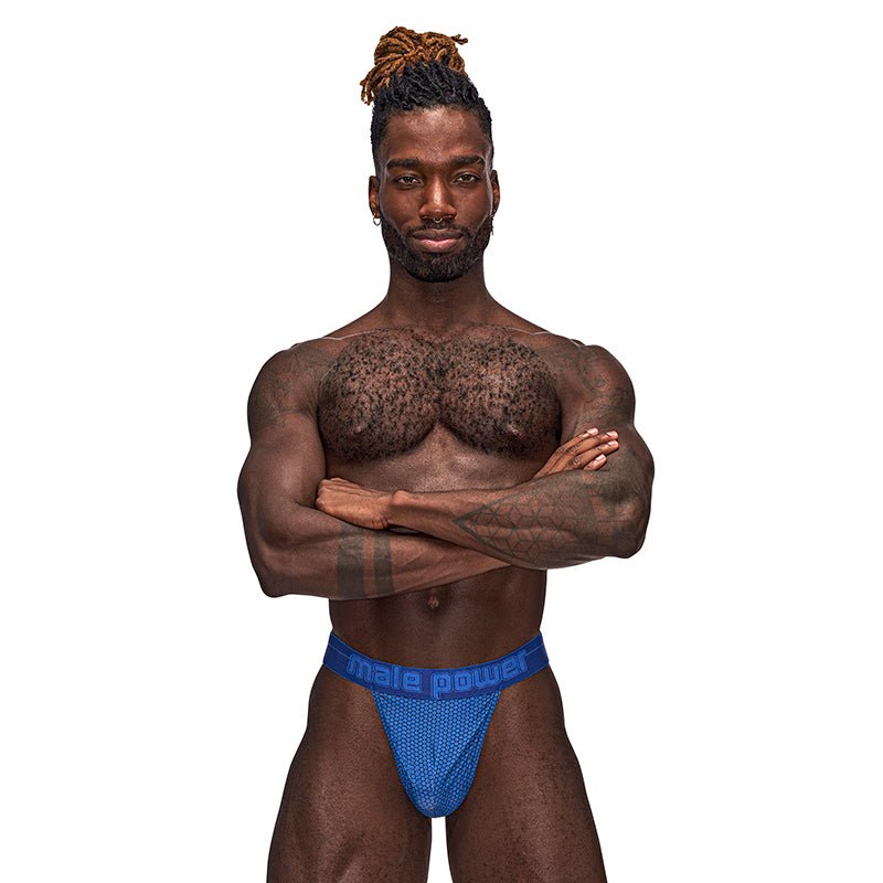 Male Power Sexagon Micro V Thong Royal S/M - Royal Sins