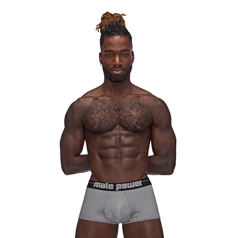 Male Power Sexagon Mini Short Gray M - Royal Sins