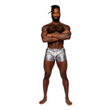 Male Power S'naked Pouch Short Silver/Black XL - Royal Sins