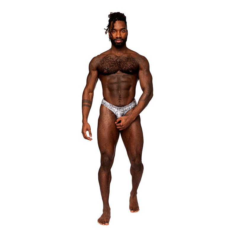 Male Power S'naked Power Sock Silver/Black L/XL - Royal Sins