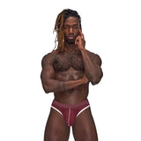 Male Power Sport Mesh Sport Thong Burgundy S/M - Royal Sins