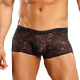 Male Power Stretch Lace Mini Short Black Sml - Royal Sins