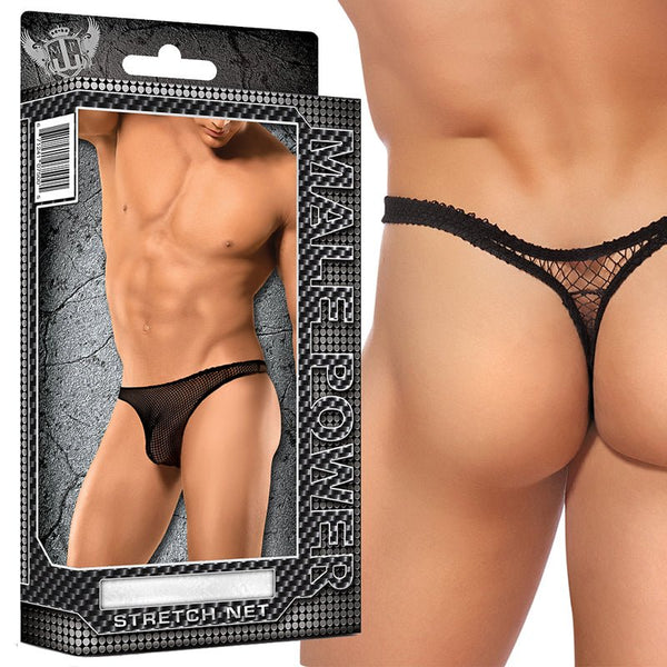 Male Power Stretch Net Bong Thong S/M Underwear - Royal Sins