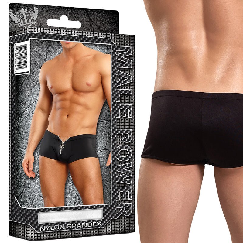 Male Power Zipper Shorts L/XL Underwear - Royal Sins