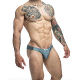 MaleBasics JUSTIN + SIMON Classic Bikini Metal Green L - Royal Sins
