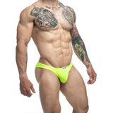 MaleBasics JUSTIN + SIMON Classic Bikini Neon Green L - Royal Sins