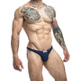 MaleBasics JUSTIN + SIMON Classic Tanga Navy L - Royal Sins