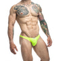 MaleBasics JUSTIN + SIMON Classic Tanga Neon Green S - Royal Sins
