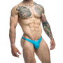 MaleBasics JUSTIN + SIMON Classic Tanga Turquoise L - Royal Sins