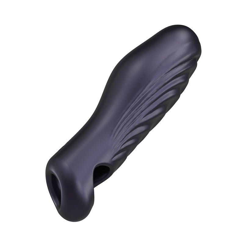 MAN WAN Ryzer Penis Extender and Soft Masturbating Sleeve Black Plum - Royal Sins