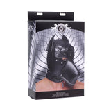Master Series Muzzled Universal BDSM Hood with Removeable Muzzle - Royal Sins