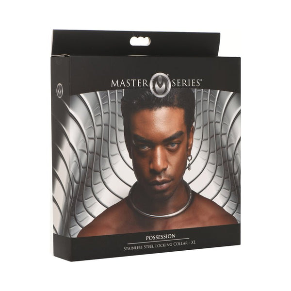Master Series Possession Stainless Steel Locking Collar XL - Royal Sins