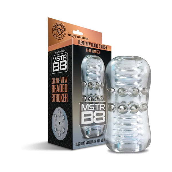 MSTR B8 Clear - View Beaded Stroker Head Banger - Royal Sins