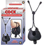 My Cock Ring Vibrating Scrotum Pouch & Cinch With Bullet Silicone Waterproof Black - Royal Sins
