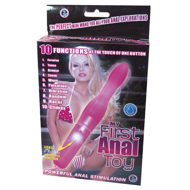 My First Anal Toy Multispeed Waterproof (Pink) - Royal Sins