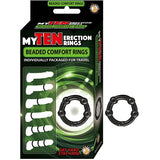My Ten Erection Rings Beaded Comfort RingsBlack - Royal Sins