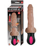 Natural Realskin Hot Cock 2 Fully Bendable 12 Function USB Cord Included Waterproof Brown - Royal Sins