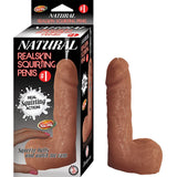 Natural Realskin Squirting Penis 1 Brown - Royal Sins