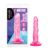 Naturally Yours 5 in. Mini Cock Realistic Dildo Pink - Royal Sins