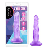 Naturally Yours 5 in. Mini Cock Realistic Dildo Purple - Royal Sins