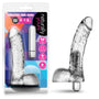 Naturally Yours Vibrating Ding Dong with Balls 6.5 in. Clear - Royal Sins