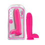 Neo 10 in. Dual Density Dildo with Balls Neon Pink - Royal Sins