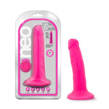 Neo 6 in. Dual Density Dildo Neon Pink - Royal Sins