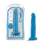 Neo 7.5 in. Dual Density Dildo Neon Blue - Royal Sins