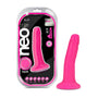 Neo Elite 6 in. Silicone Dual Density Dildo Neon Pink - Royal Sins