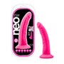 Neo Elite 7.5 in. Silicone Dual Density Dildo Neon Pink - Royal Sins