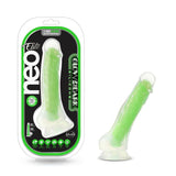 Neo Elite Glow in the Dark Viper 7 in. Dual - Density Dildo Neon Green - Royal Sins