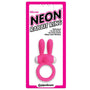 Neon Rabbit Ring Vibrating Silicone Cockring With Ears Pink - Royal Sins