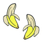Neva Nude Big Banana Blacklight Glitter Pasties - Royal Sins