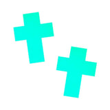 Neva Nude Pasty Glow In The Dark Crucifix - Royal Sins